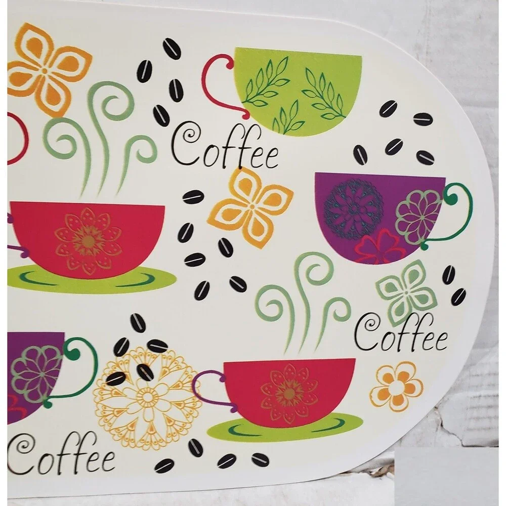 Set of 2 Same Kitchen Vinyl Non Clear Placemats(18